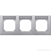 M-Plan Рамка 3-ная горизонт. с полем для надписи, алюм.