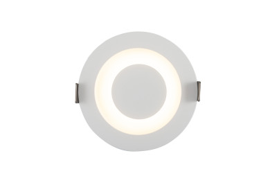 Denkirs DK2700-WH Встраиваемый светильник, IP 20, 7 Вт, LED 3000, белый/белый, алюминий/акрил