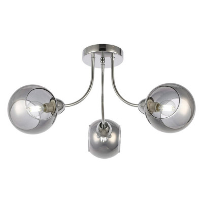 Evoluce SLE102102-03 Светильник потолочный Хром/Дымчатый E14 3*40W