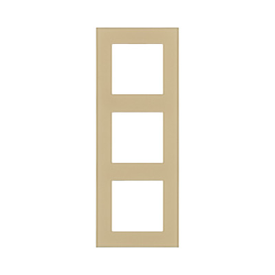 Рамка 3-постовая, стекло золотой Kollinger Asthetik AS3GD