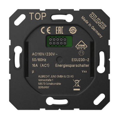 Энергосберегающий выключатель для картодержателя RFID-карт арт.: .. CARD RFID ..; универсальные встраиваемые механизмы, ESU230-2