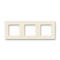 ABB EPJ Levit слоновая кость / белый Рамка 3 поста