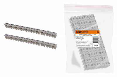 Маркер наборный - символ "8" серый 6 мм2 (100 шт.) TDM Electric, SQ0534-0054