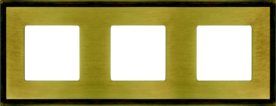 FD01243PM Fede Madrid Рамка 3-ная, Matt Patina