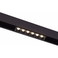 ST LUCE ST361.446.06 Магнитный трековый светильник Черный LED 1*6W 4000K 532Lm Ra>90 36° IP20 L115xW22xH44 48V