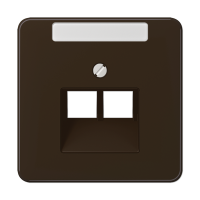 Крышка для ординарной телефонной и компютерной розетки UAE; коричневая, CD569-2NAUABR Крышка для ординарной телефонной и компютерной розетки UAE; коричневая, CD569-2NAUABR
