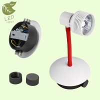 LUSSOLE BAY SHORE Трековый светильник, цвет основания - белый, плафон - металл (цвет - белый), 1x5,5W GU10, GRLSP-9818 LUSSOLE BAY SHORE Трековый светильник, цвет основания - белый, плафон - металл (цвет - белый), 1x5,5W GU10, GRLSP-9818