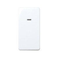 Simon S27 Переключатель  с 3-х мест с подсветкой узкий 10А 250В~, бел., 27254-64