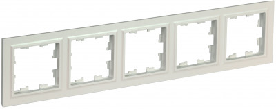 BRITE Рамка 5-мест. РУ-5-БрЖ жемч. IEK, BR-M52-K36