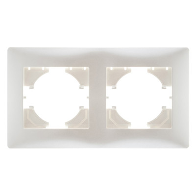 GUSI Bravo РАМКА 2-местная, цвет жемчуг., С1020-028