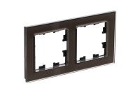 ATN320602 - ATLASDESIGN NATURE 2-постовая РАМКА, ОРГАНИЧЕСКОЕ СТЕКЛО МОККО, Systeme Electric