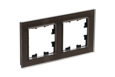 ATN320602 - ATLASDESIGN NATURE 2-постовая РАМКА, ОРГАНИЧЕСКОЕ СТЕКЛО МОККО, Systeme Electric