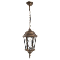 Светильник садово-парковый, 60W 230V E27 черное золото, PL164 (малый,на цепочке  500мм), Feron 11331