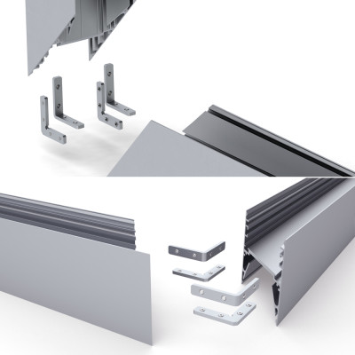 Соединитель ALU-90HOR угловой горизонтальный (Arlight, Металл), 024194