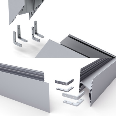 Соединитель ALU-90HOR угловой горизонтальный (Arlight, Металл), 024194