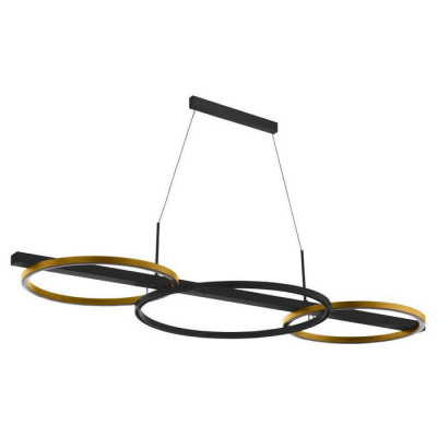 390087 Подвесной потолочный светильник (люстра) LANACERA, LED 2Х12,5W, 3600lm, LED 1Х15,5W, 2250lm,