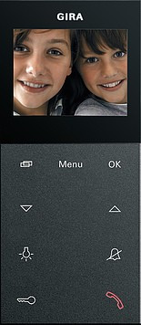 123928 Gira Квартирная видеостанция накладного монтажа Plus