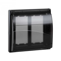 Simon Connect Графит Рамка с крышкой Cima Pro на 2 Сima-модуля, SBMT202-14