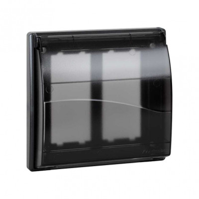 Simon Connect Графит Рамка с крышкой Cima Pro на 2 Сima-модуля, SBMT202-14