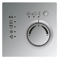 KNX-регулятор с шинным сопряжением, ручкой для установки температуры; полированный хром, GCR2178TS