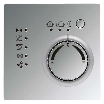 KNX-регулятор с шинным сопряжением, ручкой для установки температуры; полированный хром, GCR2178TS