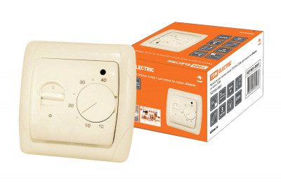 Термостат для теплых полов ТТП 16А 250В с датчиком 3м "Онега" сл. кость TDM Electric, SQ1805-0061