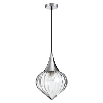 4949/1 PENDANT ODL22 305 хром/прозрачный/стекло Подвес E14 1*40W KESTA