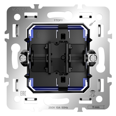Механизм выключателя одноклавишного 10А, S70, VLS0101M