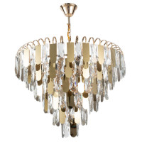 Arte Lamp VIVIEN, Люстра, цвет арматуры - ЗОЛОТО, цвет плафона/декора - ПРОЗРАЧНЫЙ, 8х60W E27, A2719SP-8GO