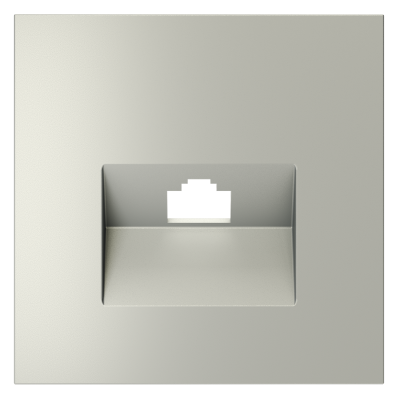 Накладка для розетки компьютерной RJ45 кат.6, S70 (сталь), VLS001305