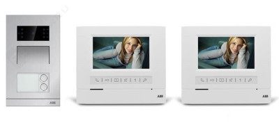 M20362 - M20362 Комплект домофона на две семьи, станция вызова, мини SM, два АУ 4,3 классик - 2TMA070140N0079