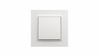 Выключатель 1-клавишный, Efapel серия Logus 90 - Animato, цвет Белый