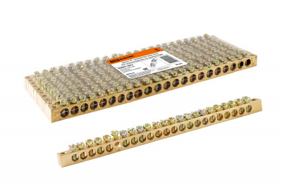 Шина "N" нулевая 8x12мм 22/2 (22 группы/крепеж по краям) TDM Electric, SQ0801-0074