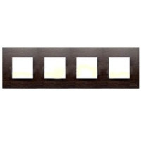 N2274 WG - Рамка 4-постовая, серия Zenit, натуральное венге - 2CLA227400N2101 N2274 WG - Рамка 4-постовая, серия Zenit, натуральное венге - 2CLA227400N2101