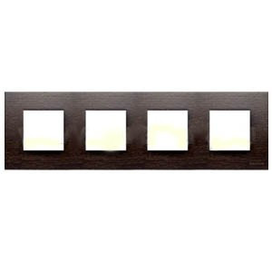 N2274 WG - Рамка 4-постовая, серия Zenit, натуральное венге - 2CLA227400N2101