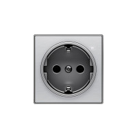 8588.8 AI - Накладка для розетки SCHUKO с линзой для контрольной подсветки, серия SKY, цвет нержавеющая сталь - 2CLA858880A1401 8588.8 AI - Накладка для розетки SCHUKO с линзой для контрольной подсветки, серия SKY, цвет нержавеющая сталь - 2CLA858880A1401