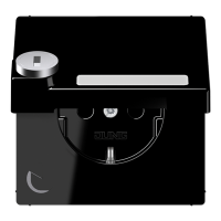 SCHUKO-розетка с крышкой  и замком, LS1520NAKLSLSW