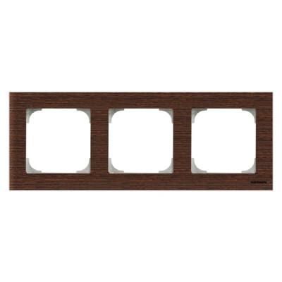 8573 WN - Рамка 3-постовая, серия SKY, цвет дерево венге - 2CLA857300A2101