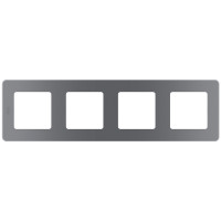 Legrand Рамка 4 поста - Legrand Inspiria - дымчатый, 673967