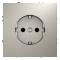 Розетка встраиваемая VOLTUM S70 с заземлением 16А, (кашемир), VLS040103