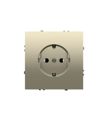 Розетка встраиваемая VOLTUM S70 с заземлением 16А, (кашемир), VLS040103
