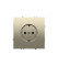 Розетка встраиваемая VOLTUM S70 с заземлением 16А, (кашемир), VLS040103