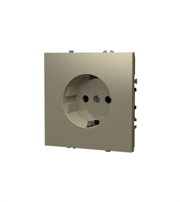 Розетка встраиваемая VOLTUM S70 с заземлением 16А, (кашемир), VLS040103