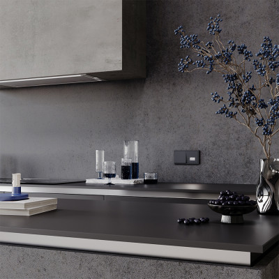 Подсветка светодиодная встраиваемая VOLTUM S70, (графит), VLS070607