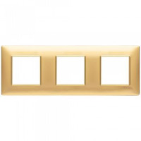 Vimar Накладка для 6 модулей (2+2+2) расстояние между центрами 71мм золото матовое, 14644.25 Vimar Накладка для 6 модулей (2+2+2) расстояние между центрами 71мм золото матовое, 14644.25