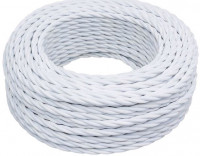 Bironi Провод 2*2,5 Белый (матовый) 20м, B1-425-71-20