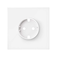 Simon 10020105-230 Кит 1 пост, фронт. Накладка на 1 розетку Schuko цвета белый матовый S100