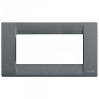 Vimar Накладка для 4 модулей металл серый шифер, 16734.46