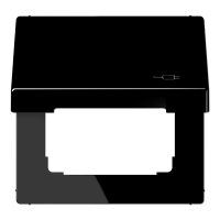 Рамка с подпружиненной крышкой для механизмов 50*50, с символом "Вилка", LS990BFKLSOCSW Рамка с подпружиненной крышкой для механизмов 50*50, с символом "Вилка", LS990BFKLSOCSW