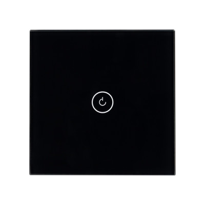 050033 - Выключатель сенсорный SWT-OMALI-S01-ZB-BK (250V, 10A, Zigbee) (Arlight, Стекло)